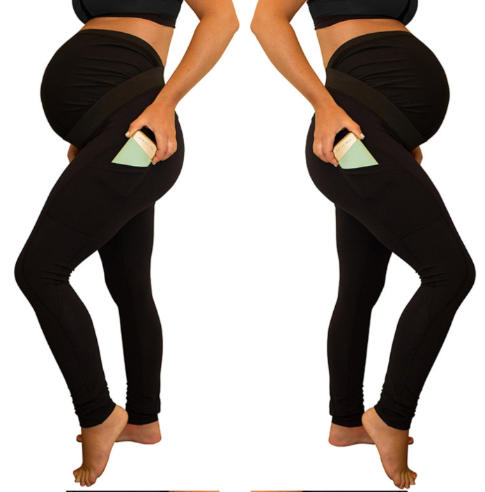 High Waist Maternity pants- side pocket