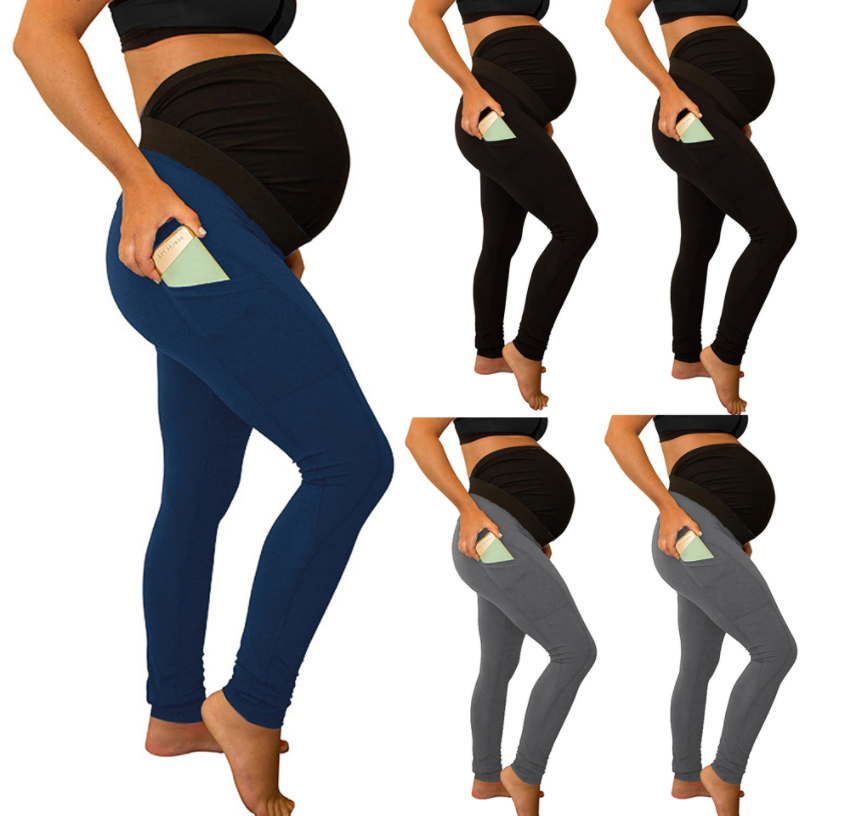 High Waist Maternity pants- side pocket