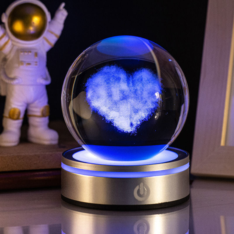 Iconic 3D Luminous Crystal Night Lamp