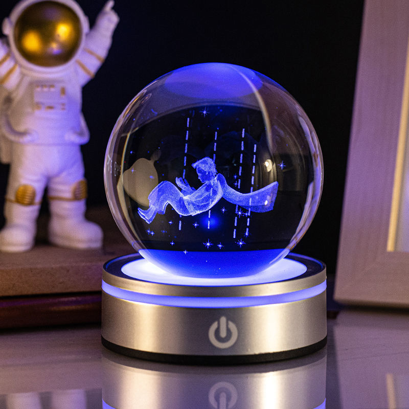 Iconic 3D Luminous Crystal Night Lamp